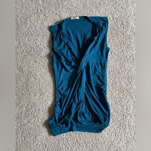 Papaya long top, Dark teal, Size M